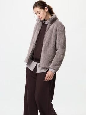 Uniqlo Fluffy Yarn Fleece Full-Zip Jacket